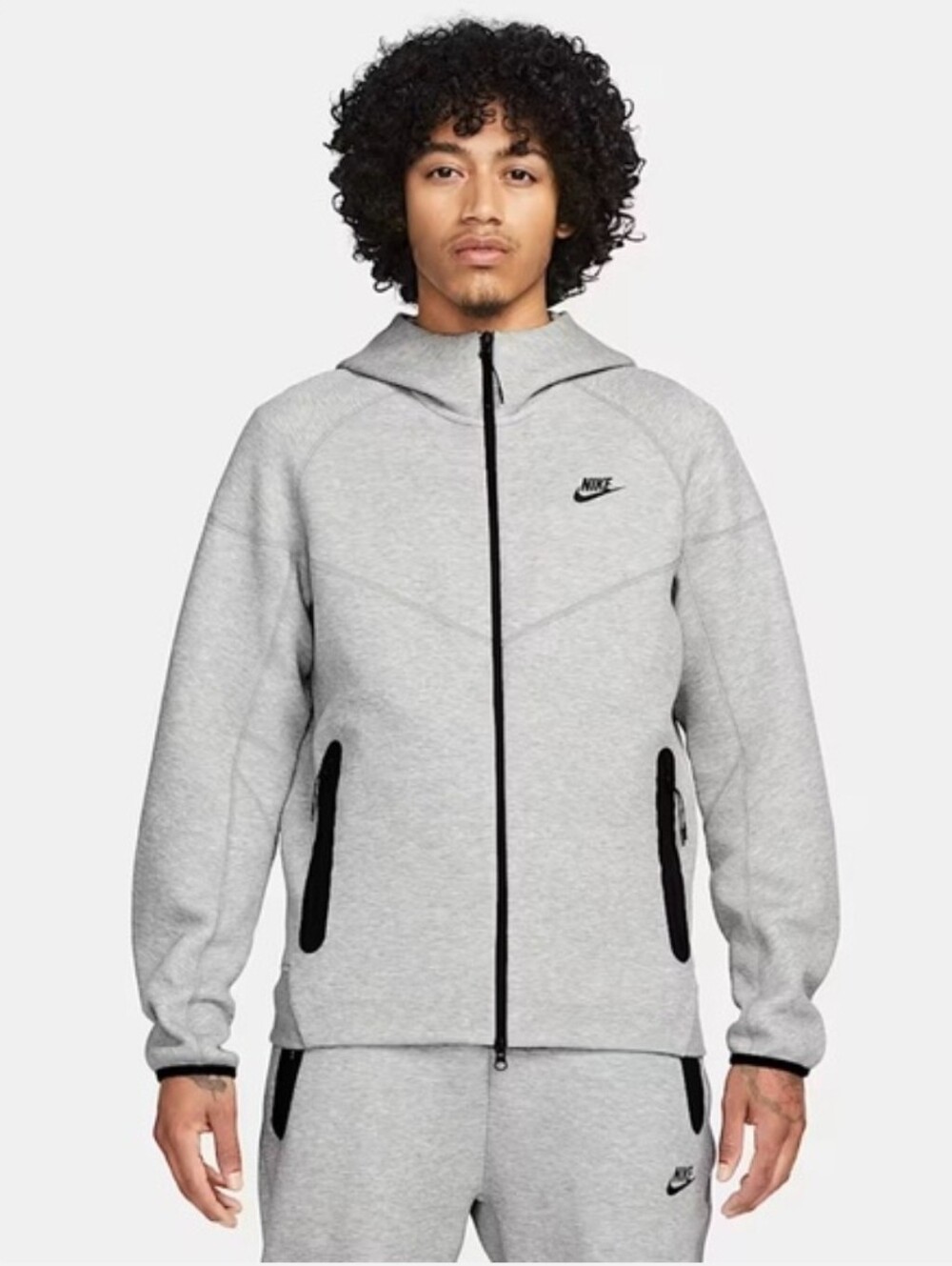 Nike Tech Fleece Windrunner Hoodie Full Zip Heather Grey
